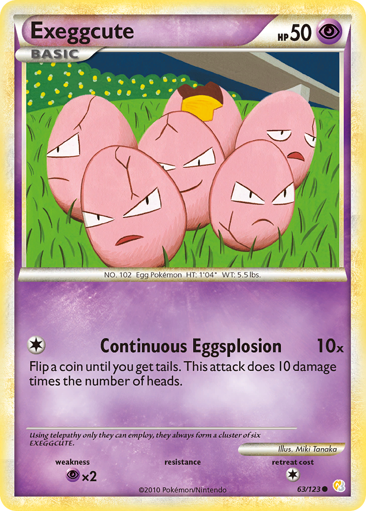 HeartGold SoulSilver Exeggcute #63/123